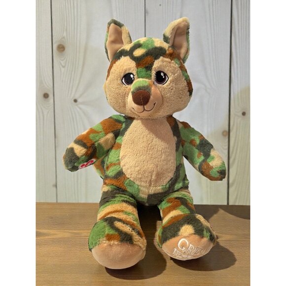 Great Wolf Lodge Camouflage Wolf Plush By Build-A-Bear Workshop 16 Stuffed Anima - Picture 1 of 11